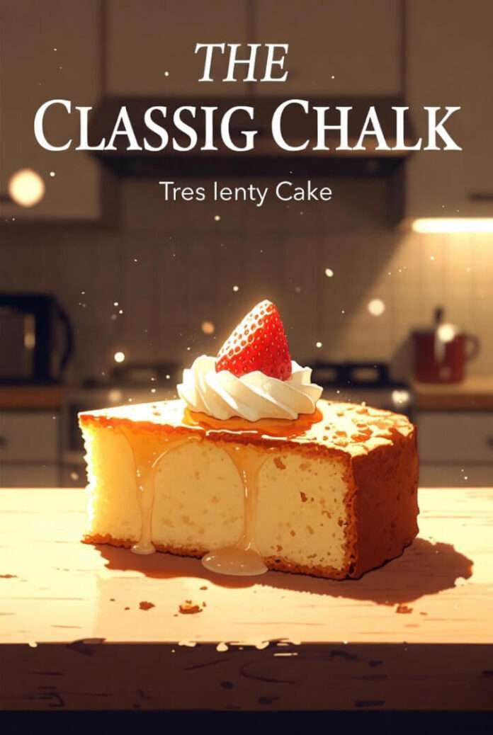 a slice of Classic Tres Leches Cake. a slice of Classic Tres Leches Cake.