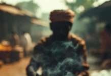 Punugulu Recipe: The Crispy Andhra Snack You’ll Regret Not Trying slightly vintage-filtered digital painting of a street vendor frying golden Punugulu in a deep black kadai.